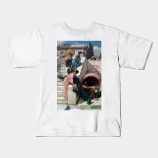 Diogenes by John William Waterhouse Kids T-Shirt